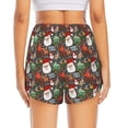 thumbnail image 2 of Lsque Merry Christmas Printed Women's Running Shorts with Liner Pockets,Elastic Quick Dry Workout Athletic Gym Yoga Shorts,Womens High Waist Shorts-Small, 2 of 9