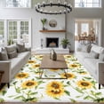 thumbnail image 3 of 6'x9' Area Rugs, Sunflower Indoor Outdoor Area Rug for Living Room Bedroom, Farmhouse Flowers Summer Botanical Washable Bathroom Rugs Kitchen Floor Carpet Mats Home Decor Aesthetic, 3 of 8