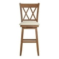 thumbnail image 3 of Weston Home Sheena Bar Stool with Swivel, Oak, 3 of 5