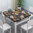 thumbnail image 3 of Patterned Pumpkins Halloween Pattern Square Fitted Tablecloth with Elastic Edge,Square Table Cover,Washable Elastic Table Cover for Home Kitchen Party Decor 36"x36", 3 of 6