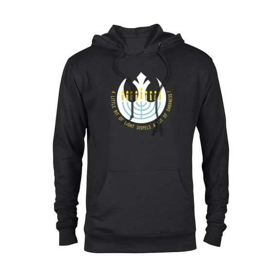Star Wars Hanukkah Menorah Rebel Alliance A Little Light - Pullover Hoodie for Adults - Customized-Black