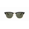 thumbnail image 5 of RAY-BAN RB3016 CLUBMASTER CLASSIC Square Shape Sunglasses Polished Black On Gold Frame | Polarized G-15 Green Lens 55mm, 5 of 6
