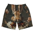 thumbnail image 5 of Goofa Palatial Style Flower Rabbit Printed Mens Swim Trunks Summer Quick Dry Short Beach Swimwear Bathing Suits-X-Large, 5 of 9