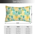 thumbnail image 2 of Honeii Pineapples1 Print Pillow Cases,Plush Throw Pillow Covers,Decorative Pillowcase for Sofa, Couch, Living Room-14"x20", 2 of 6