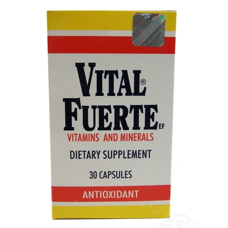 Vital Fuerte Regular Dietary Supplement 30 Cap - Suplemento Multivitaminico (Pack of 24)