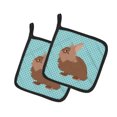 thumbnail image 1 of Carolines Treasures BB8134PTHD Porte-Pot à Carreaux Bleus Lionhead Rabbit, 1 of 1