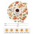 thumbnail image 6 of 15 Inch Round Placemats Set of 6, Orange Pumpkins Fall Non Slip Heat Insulation PP Table Mats, Rustic Leaves Thanksgiving Farmhouse Washable Place Mats for Kitchen Dining Party Table Decor, 6 of 7