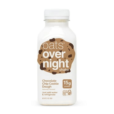 Oats Overnight Chocolate Chip Cookie Dough Protein Overnight Oatmeal Shake, 2.1 oz, 1 Count