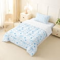 thumbnail image 2 of Erosebridal Teens Love Heart Bow Knot Twin Comforter Sets 3-Piece,Girls Dreamy Stars Print Bedding Set,Luxury Bedroom Decor, 2 of 6