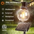 thumbnail image 3 of Cadena de luces solares adicionales de 200 pies, control remoto a prueba de agua, 108 LED, 3 of 9