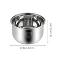thumbnail image 2 of Functional Rice Cooker Replacement Inner Pot 304 Stainless Steel Rice Cooker Inner Bowl 4L, 2 of 7