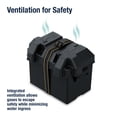 thumbnail image 3 of Attwood Group 24 Black Vented Marine Battery Box with Hold-Down Strap, 3 of 7