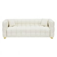 thumbnail image 5 of BUIORD 3-Seater Sofa Couch, 80" Upholstered Sofa with Gold Legs, Moden Pet Friendly Arms Couch for Living Room Bedroom, Beige, 5 of 7