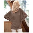thumbnail image 4 of Pull-over à Manches Longues pour Femmes en Maille Bouffant Solide, 4 of 6