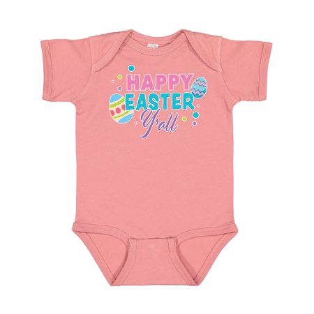 

Inktastic Happy Easter Yall with Easter Eggs Gift Baby Boy or Baby Girl Bodysuit