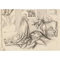thumbnail image 2 of Jörg Schweiger 24x18 Black Ornate Framed Double Matted Museum Art Print Titled: The Birth of Christ, 2 of 5