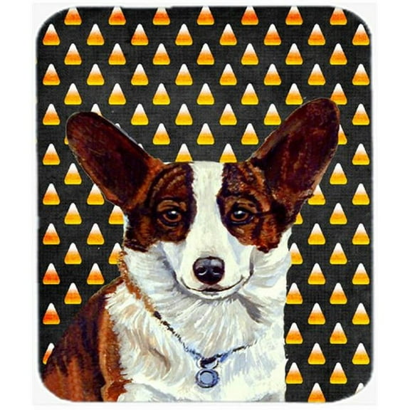 Corgi Candy Corn Halloween Portrait Mouse Pad, Hot Pad or Trivet