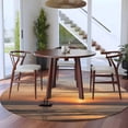 thumbnail image 4 of Oceans Sailing Boats Round Living Room Rugs 8 ft, Sunsets Sea Waves Nature Landscape Washable Large Area Rug with Non-Slip Sturdy Edge Binding Round Carpet for Dining Room Kitchen Office, 4 of 9