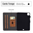 thumbnail image 2 of Dteck Case For Apple iPad Pro 11" 2nd Generation (2020 Released) 11 inch,Magnetic Leather Wallet Card Holder Smart Case Folio Stand Protective Automatic wake/sleep Cover ,Brown, 2 of 6