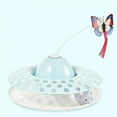 thumbnail image 2 of EIMELI  Rotating Cat Toy Colorful Butterfly Funny Pet Dog Kitten Interactive Training Turntable 2-Level Tower Tracks Ball Toys, 2 of 6