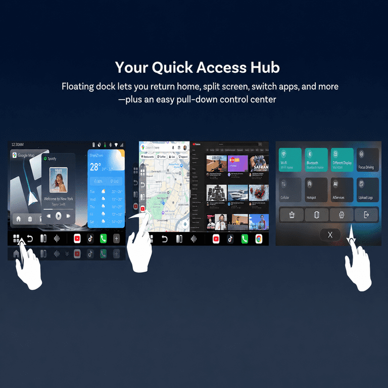 Ottocast P3 Pro AI Box Android 13 CarPlay Adapter with Wireless