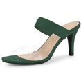 thumbnail image 1 of BLISSFUL STEP Women's Clear Strap High Heels Slides Sandals, 1 of 6