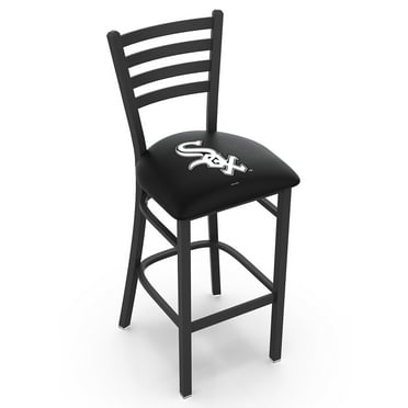 L014 - 36" Black Wrinkle Florida State (Head) Swivel Bar Stool with Ladder Style Back by Holland Bar Stool Co.