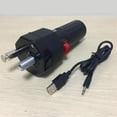 thumbnail image 3 of Motor pequeño de rotor de barbacoa negro de 5 V con motor de horno de parrilla de alambre USB de bajo ruido para pieza de soporte de soporte de asado Baoblaze motores giratorios de la parrilla, 3 of 8