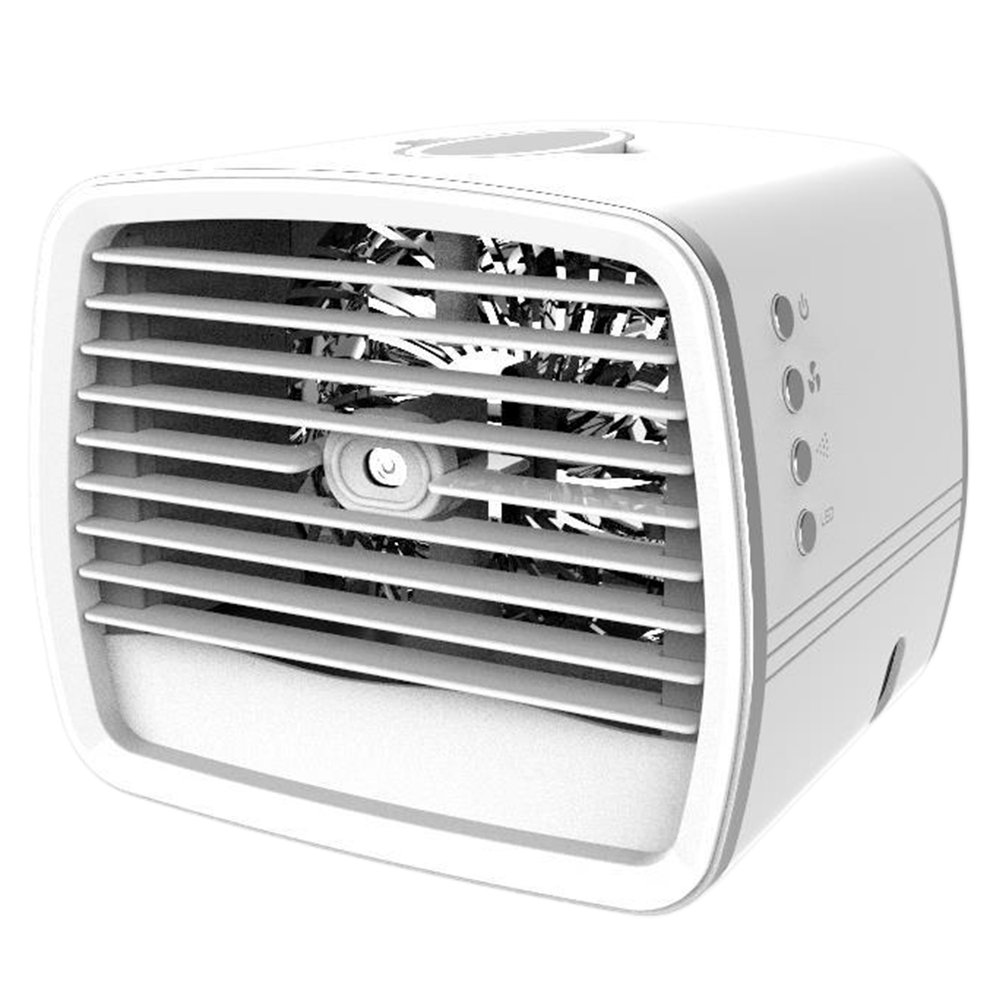 CLEARANCE SALE Three Speed Desktop Air Cooler Spray Humidifier Portable LED Air Cooler Usb