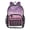 Pink and Purple Glitter Pattern, variant on PVC Transparent Backpacks Clear Backpack for Travel and Outings Colorful Dog Paw Prints