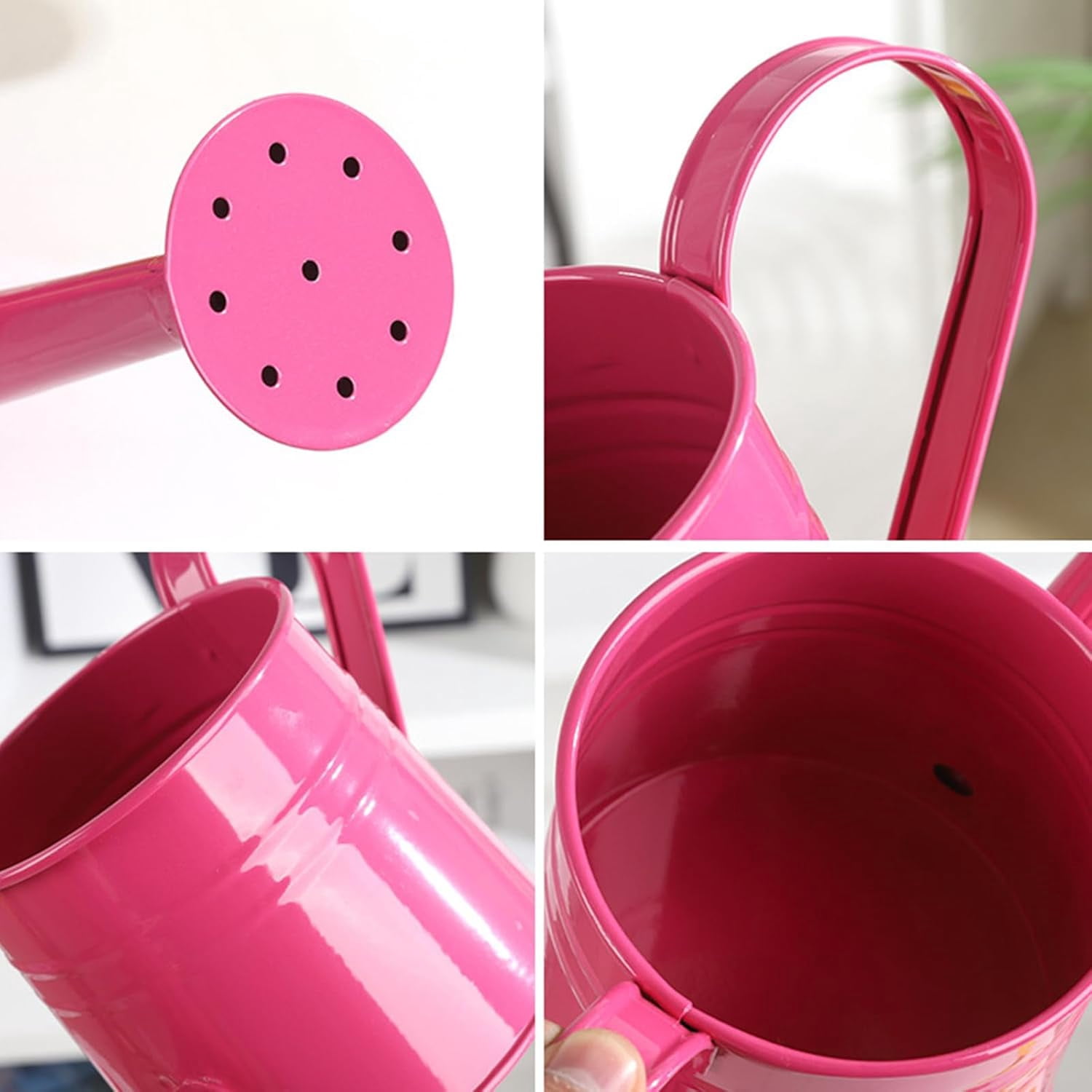 Watering Can Gardening Tool Accessories, Sprinkling Can 1L Metal Flower Garden Watering Can for Outdoor Indoor Plants Lawn Garden