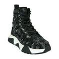 thumbnail image 2 of Mens High Top Shoes By FIESSO AURELIO GARCIA,Spikes Rhine stones 2412 Black, 2 of 8