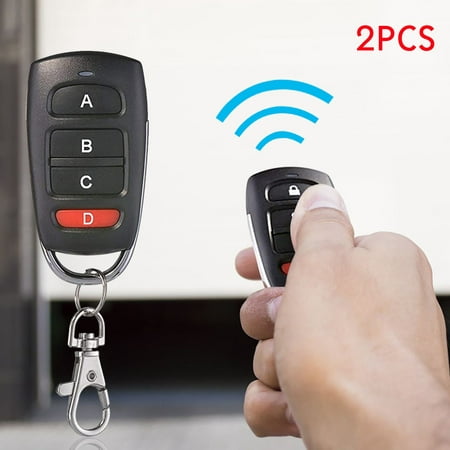 

LASHALL Universal Garage Door Clone Key Fob Remote Control 433 Mhz(Buy 2 Receive 3)