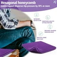 thumbnail image 2 of Purple Gel Seat Cushion, 19.7" Extra Large Double Thick Chair Cushions for Office Chair, Wheelchair, Car Seat, Couch, Stadium Seat Cushion for Tailbone Pain Relief, Cooling & Breathable Seat Cushions, 2 of 4