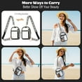 thumbnail image 5 of MoKo Clear Bag for Stadium Use Crossbody Purse for Women Clear Chest Bag with Adjustable Strap,Black, 5 of 7