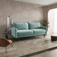 thumbnail image 6 of Pemberly Row 70" Rounded Arm Upholstered Velvet Sofa in Cyan Green, 6 of 15