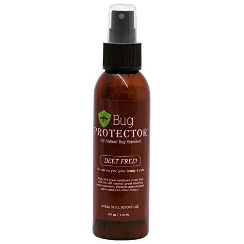 Bug Protector Natural Bug Spray, Deet Free Insect Repellent, Lemongrass