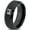 Black Bevel Tungsten, variant on Tungsten Oregon The Beaver State Love Heart Band Ring 8mm Men Women Comfort Fit Black Dome Polished