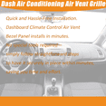 thumbnail image 5 of Air Conditioning Outlet A/C Dashboard Air Vent For Kia K3 2012-2015, Dashboard Climate Control Air Vent Bezel Panel, Replaces# 97480-B5000-Left, 5 of 5