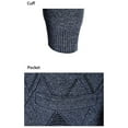 thumbnail image 5 of COSFO Men's Sweaters Knitted Argyle Fall V Neck Cardigan Long Sleeve Outwear with Pockets Button Down Loose Fit Long Sleeve Sweaters, 5 of 6