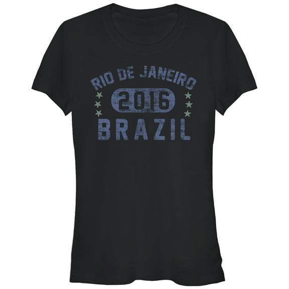 Junior's Lost Gods Rio De Janeiro Brazil 2016 Graphic Tee Black Medium