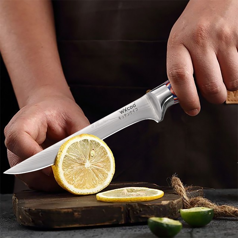 9PCS Professional Stainless Steel Multipurpose Knife Boning Knife Chef Knife Cooking Knife Utility Knife Sharp Sashimi Knife Pizza Small Knives Cutting Knife Fruit Knife Beef Knife Bread Knife