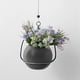 thumbnail image 3 of Maceta colgante decorativa moderna para flores, para interior y exterior, para balcón Moda gris, 3 of 9