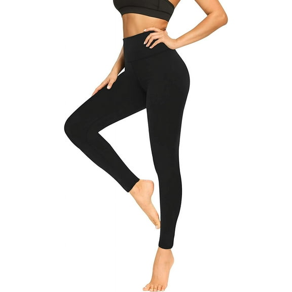 Auravia Woman's low waist soft Black Legging -Black Yoga Pants