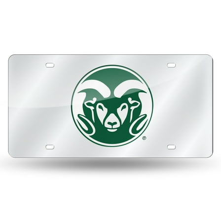 Colorado State NCAA Rams Acrylic License Plate Laser Tag
