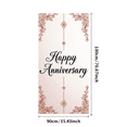 thumbnail image 3 of LUUFILx Happy Anniversary Day Banner Backdrop Decoration Celebration Party Supplies Balloon Gift Cupcake Display Event Background Decor Scene, 3 of 9