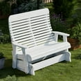 thumbnail image 3 of Wildridge Signature Double Glider, White - Outdoor Weather Resistant Recycled Plastic Furniture for Patio, 3 of 4