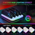 thumbnail image 3 of 4-in-1 Controller Charging Dock Compatible with Switch 2 JoyCons, Game Console Handles Charger Stand with LED Indication for Switch 2 (White), 3 of 8