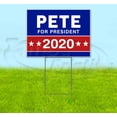 thumbnail image 1 of Pete For President 2020 (18" x 24") Yard Sign, Includes Metal Step Stake, 1 of 6