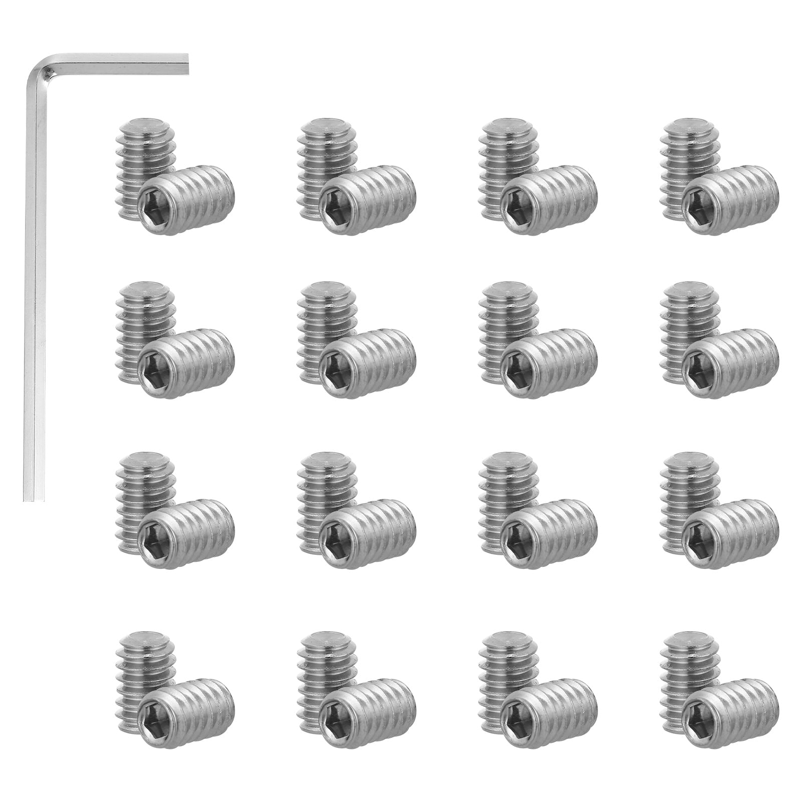 51pcs/set Stainless Steel Hex Allen Head Socket Set Screw Assortment